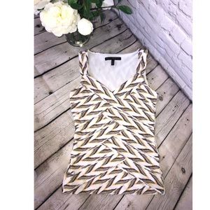 WHBM Geometric Print Blouse